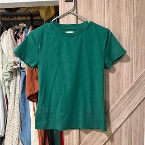 Kuwalla micro rib Green Tee